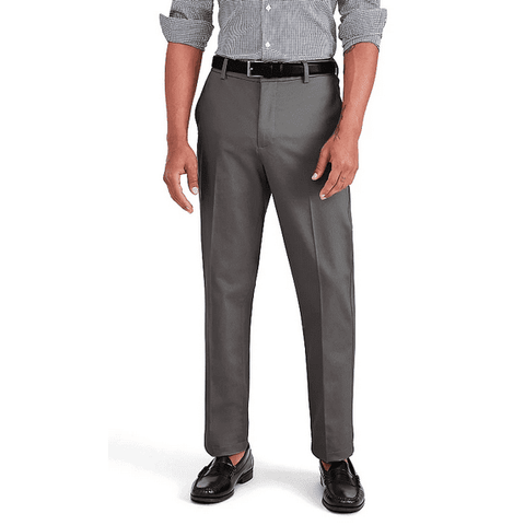 Dockers Men's Gray Signature Slim Fit Iron Free Pants|Dockers In Lebanon