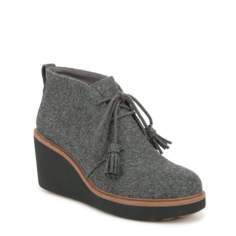 Dr. Scholl's Women's Charcoal Wool Blend Aurora Wedge Booties | Dr. Scholl's In Lebanon