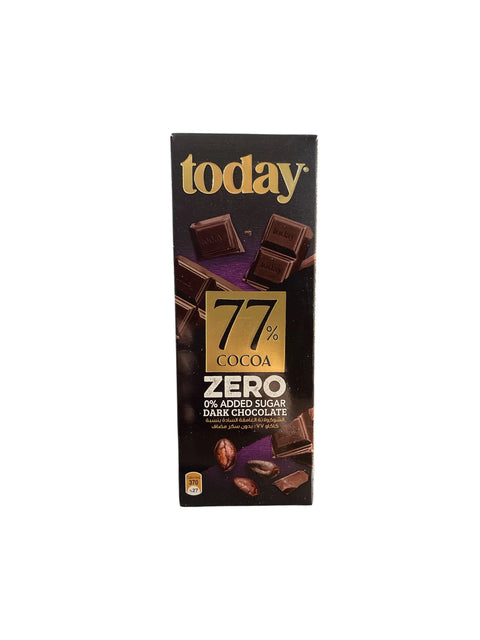 Today Dark Chocolate 0 % Added Sugar 77% Cocoa 60Gr | Today In Lebanon