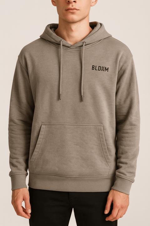 Only & Sons Men's Greige Relaxed Fit Hoodie |Only & Sons In Lebanon