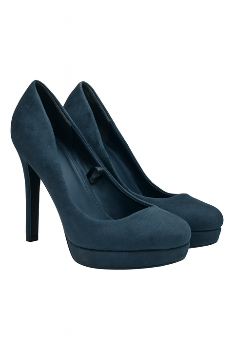 Tata Italia Women's Navy Suede Heels | Tata Italia In Lebanon