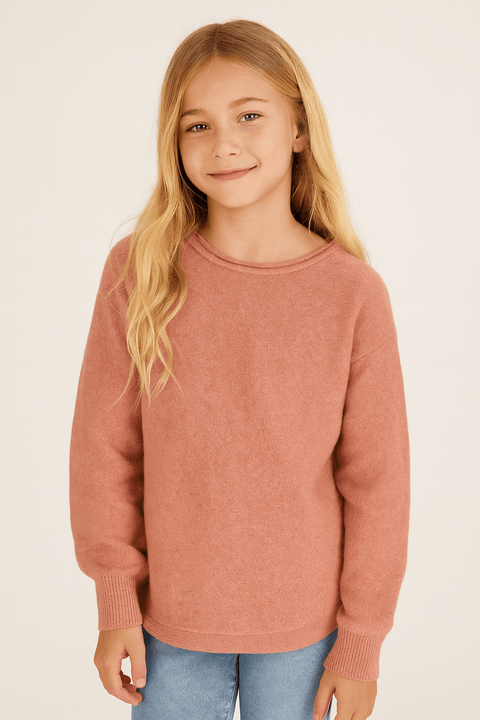 S.Oliver Girl's Pink Long-Sleeve Wool Blouse | S.Oliver In Lebanon