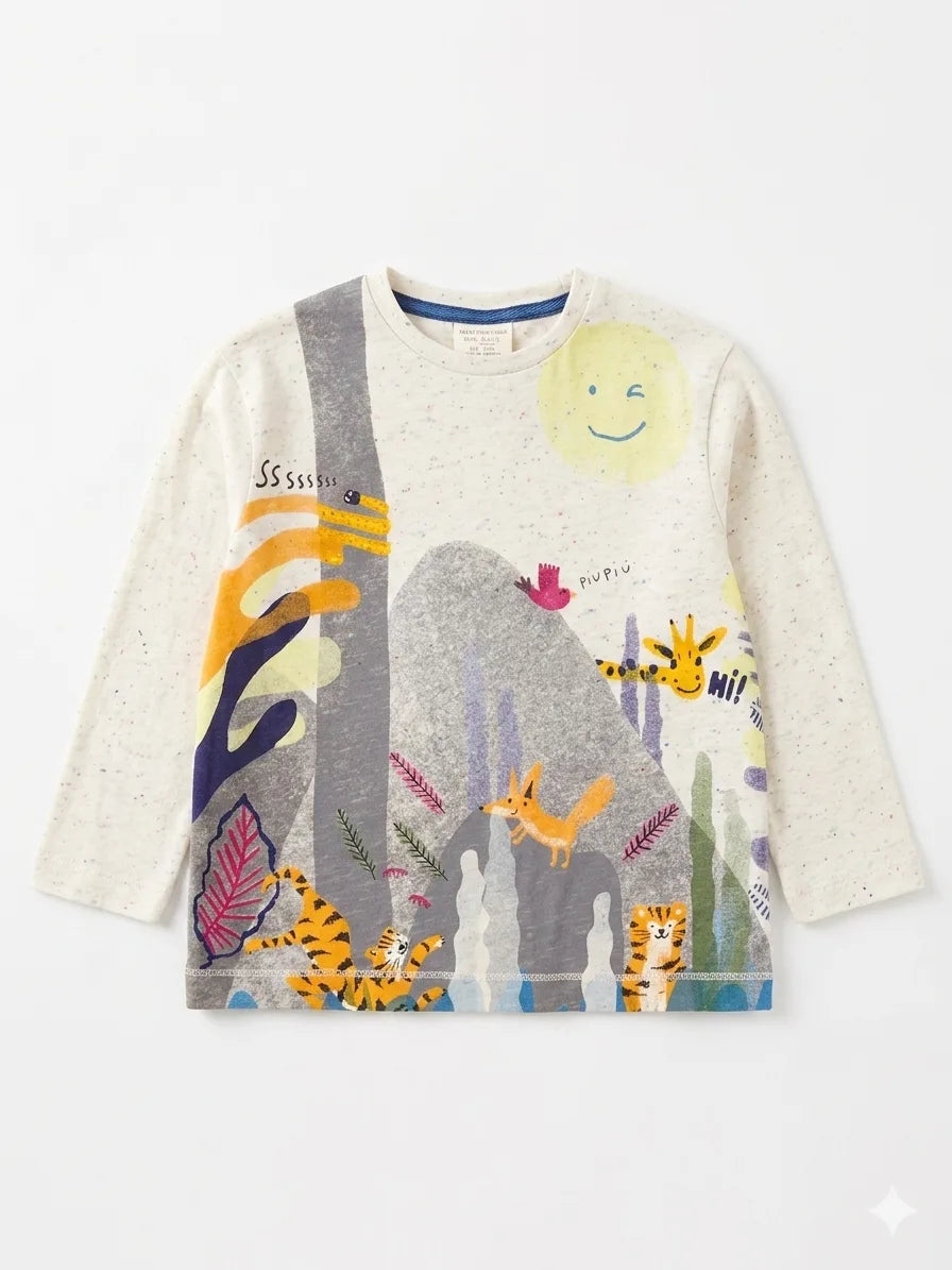 Zara Baby Boy's White Printed Blouse | Zara In Lebanon