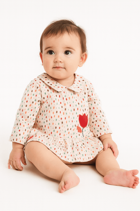 Boboli Baby Girl's Multicolor Long-Sleeve Dress | Boboli in Lebanon