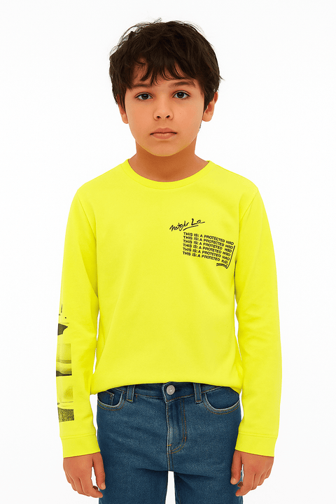 S.Oliver Boy's Neon Print Blouse |S.Oliver In Lebanon