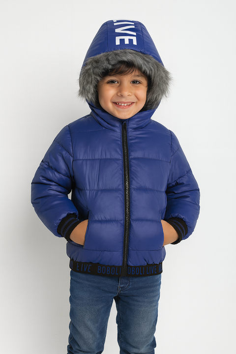 Boboli Boy's Blue Puffer Jacket| Boboli in Lebanon