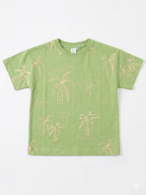 Zara Baby Boy's Green Printed T-Shirt | Zara in Lebanon
