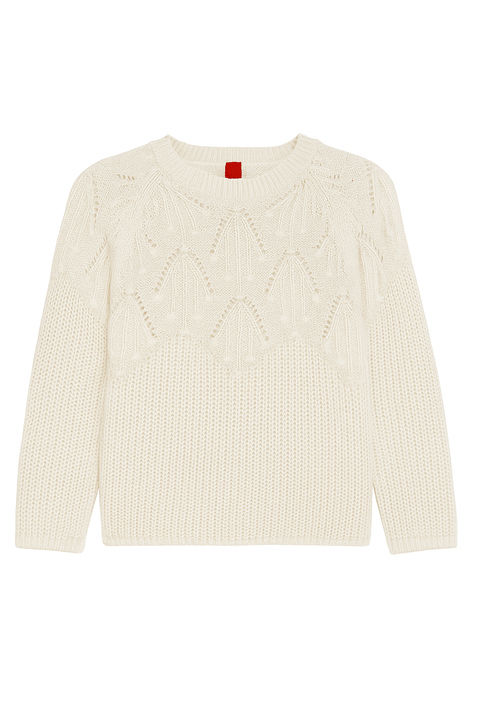 S.Oliver Girl's White Long-Sleeve Wool Blouse | S.Oliver In Lebanon