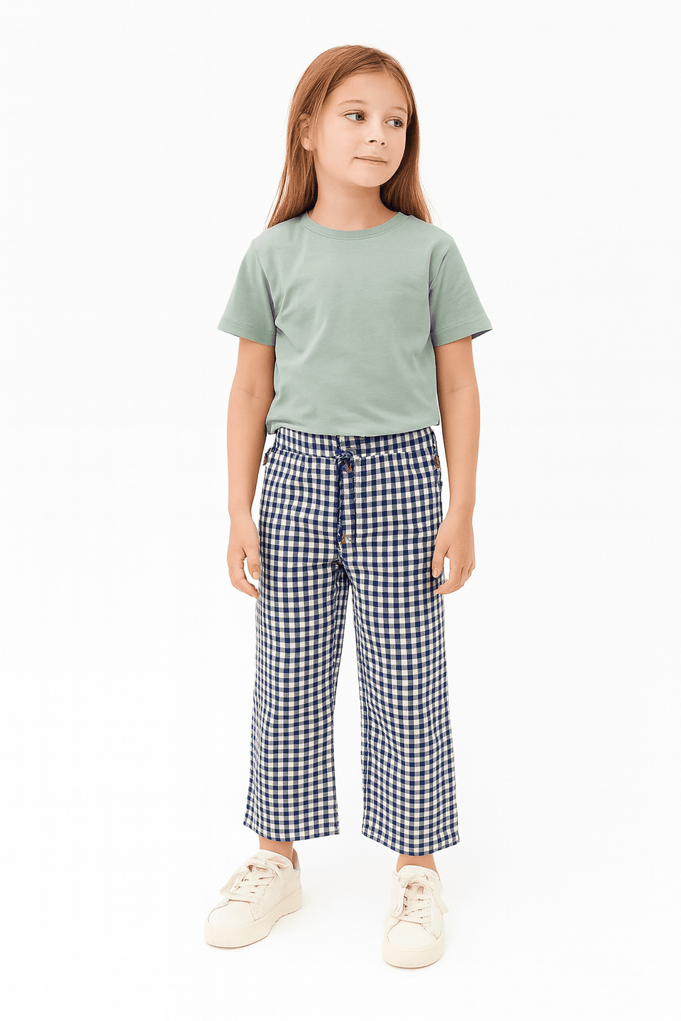 POMPdeLUX Girl's Navy/Mushroom Klaudia Trousers|POMPdeLUX in Lebanon
