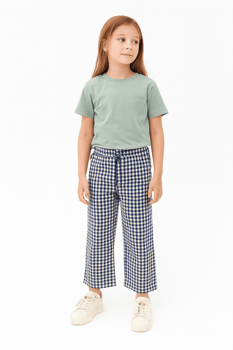 POMPdeLUX Girl's Navy/Mushroom Klaudia Trousers  |POMPdeLUX in Lebanon