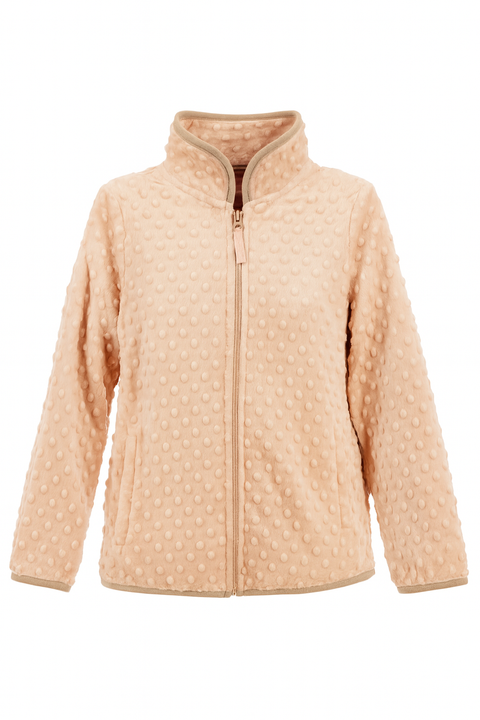 POMPdeLUX Girl's Light Rose Betty Fleece Jacket  |POMPdeLUX in Lebanon