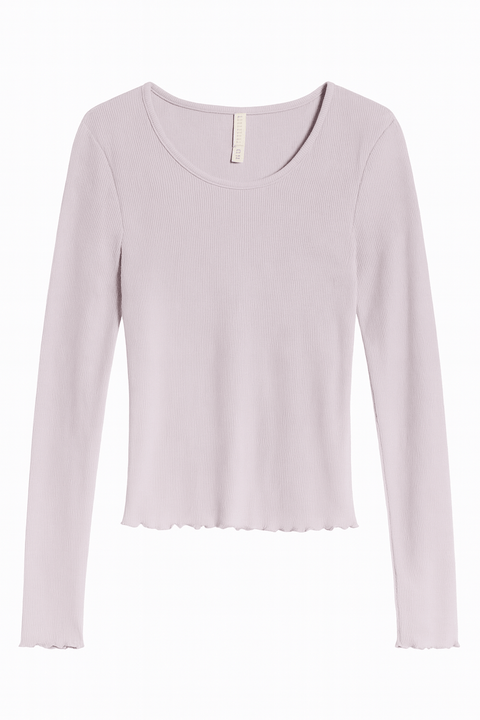 POMPdeLUX Girl's Lilac Long Sleeve Blouse | POMPdeLUX in Lebanon