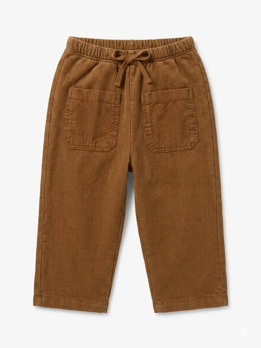 Zara Boy's Camel Elastic Waist Pant | Zara In Lebanon