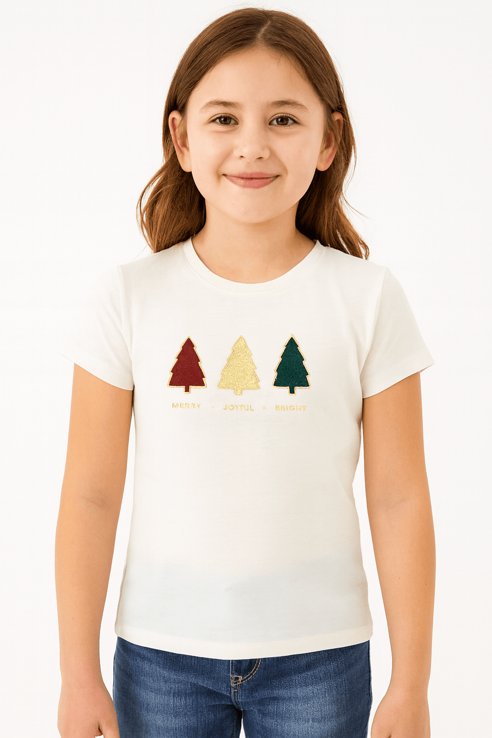 Epic Threads Girl's Cream T-shirt ABFK39