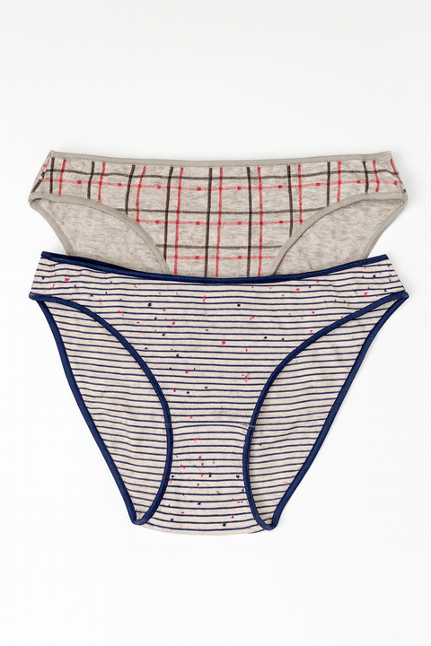 Demar Women's Multicolor Panties 2pcs Set | Demar In Lebanon