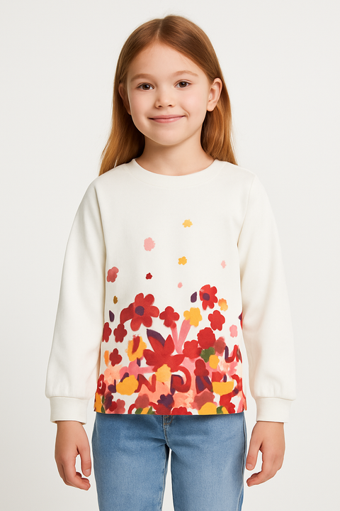 S.Oliver Girl's White Long Sleeve Blouse  | S.Oliver In Lebanon