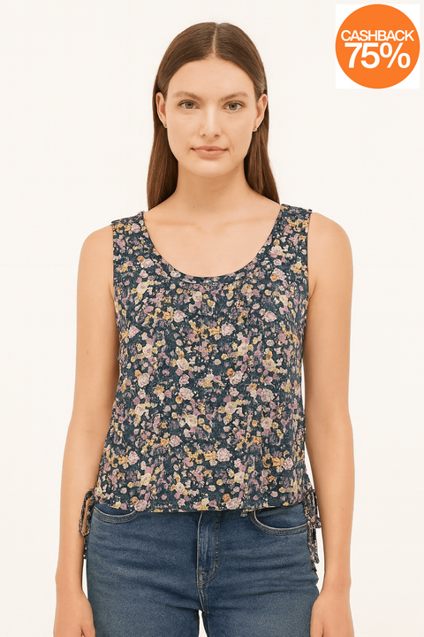 Love Fire Women's Multicolor Floral Sleeveless Blouse |Love Fire In Lebanon