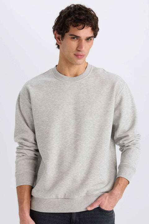 LeGer Men's Grey Long-Sleeve Sweatshirt |LeGer in Lebanon