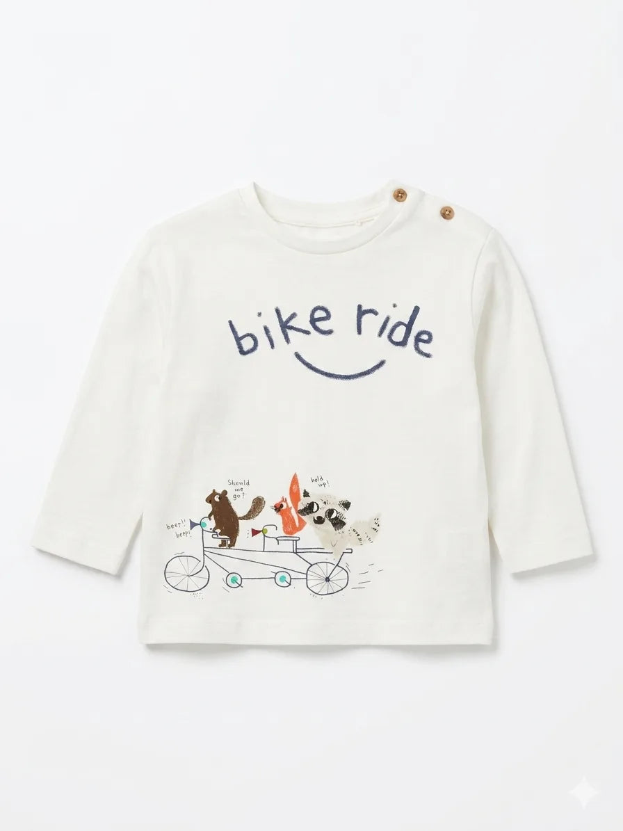 Zara Baby Boy's White Printed Blouse | Zara In Lebanon