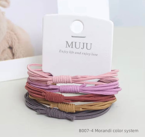 Muju Set Of colorful Elastic Hair Ties|Muju In Lebanon