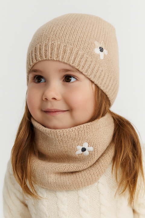 Reserved Girl's Tan Neck Gaiter | Reserved in Lebanon