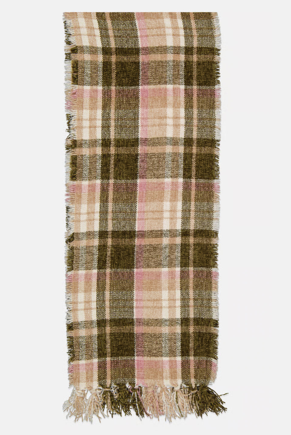 Charter Club Women's Green/Beige/Pink Plaid Scarf | Charter Club in Lebanon