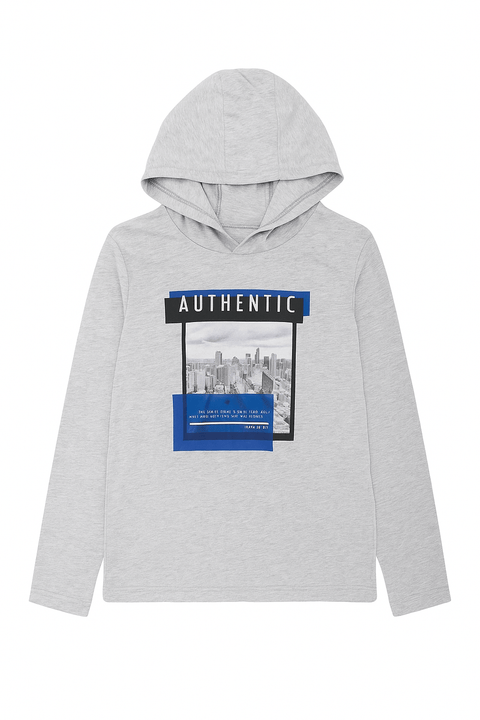 S.Oliver Boy's Grey Long-Sleeve Blouse |S.Oliver in Lebanon