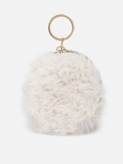 Forever 21 Women's White Fur Keychain | Forever 21 in Lebanon