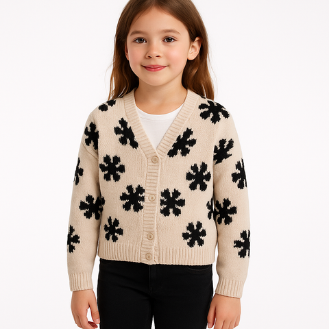 DNKY Girl's Royal Beige Chenille Sweatshirt | DNKY In Lebanon