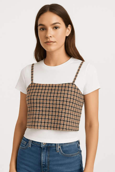 Self Esteem Women's Multicolor 2 pcs Crop Top Set | Self Esteem In Lebanon
