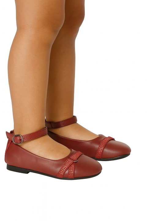Gemo Girl's Burgundy Ballerrina | Gemo in Lebanon