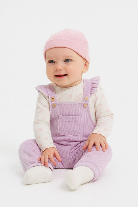 Sinsay Fox & Bunny Baby Girl's Lavender Overall | Sinsay In Lebanon