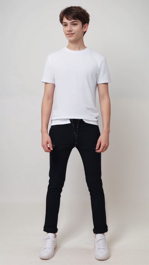 POMPdeLUX Boy's Black Pull On Sweatpants  |POMPdeLUX in Lebanon