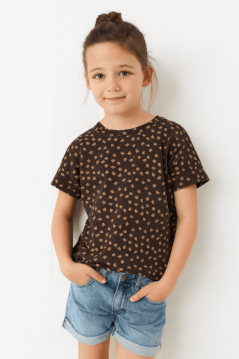 POMPdeLUX Girl's Dark Purple Long-Sleeve Blouse |POMPdeLUX in Lebanon
