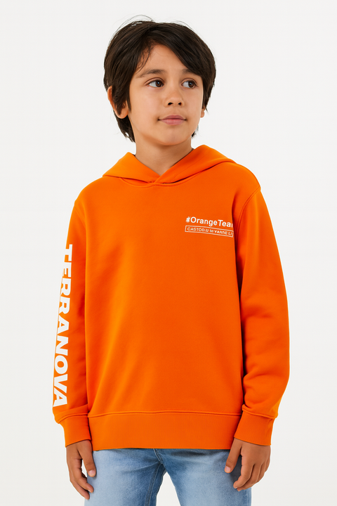 Terranova Boy's Orange Long-Sleeve Hoodie | Terranova In Lebanon
