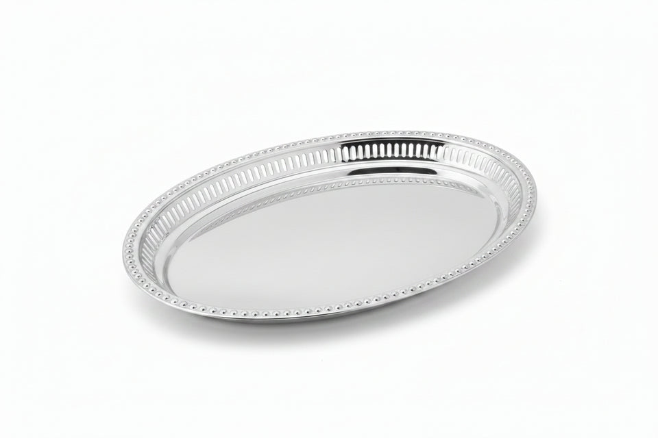 Lucky Tiger Stainless Steel Oval Deep Casserole 45Cm (OVDC-SHM-45)