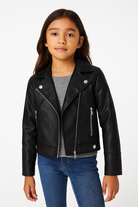 Terranova Girl's Black Leather Jacket |Terranova  in Lebanon