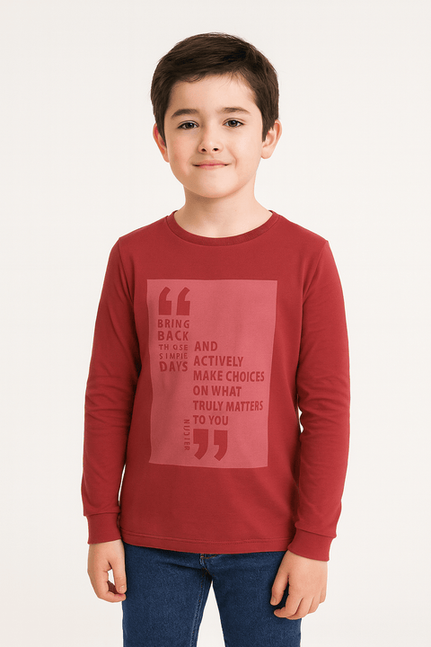 S.Oliver Boy's Burgundy Long Sleeve Sweatshirt  | S.Oliver In Lebanon