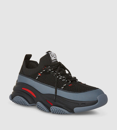 Steve Madden Men's Black & Grey Plasted Sneakers | Steve Madden In Lebanon