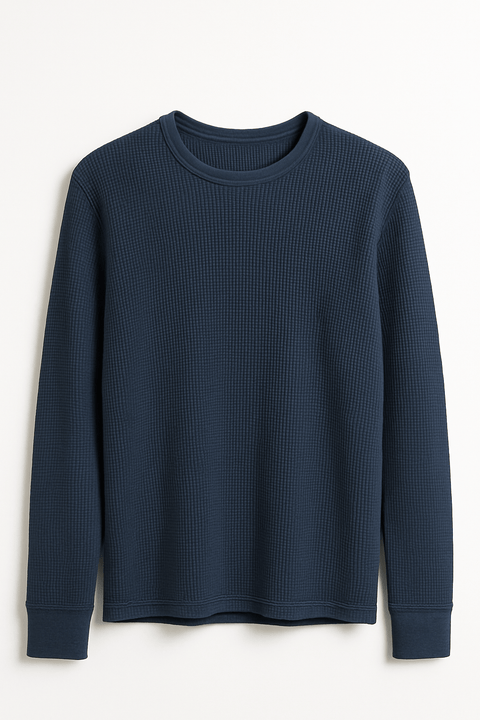 Rebel Men's Dark Blue Knitted Sweatshirt | Rebel In Lebanon