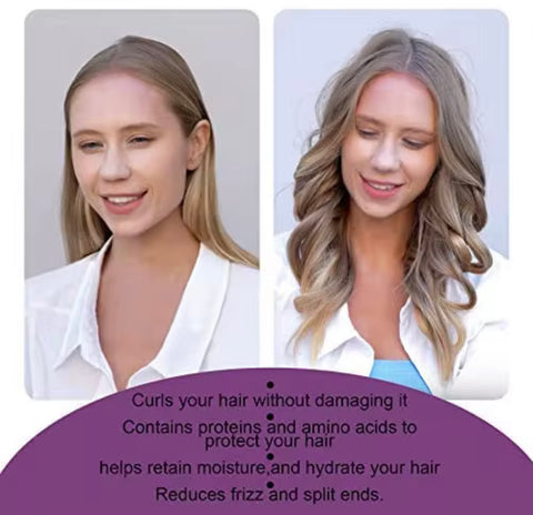 Heatless curling rod headband