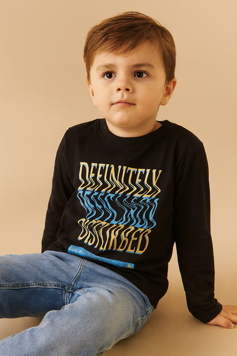 Sinsay Boy's Navy Printed Long Sleeve Blouse |Sinsay In Lebanon