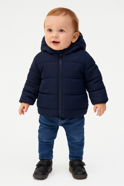 Sinsay Fox & Bunny Baby Boy's Navy Quilted Jacket | Sinsay In Lebanon