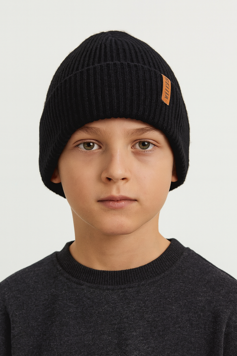 Reserved Boy's Black Beanie Hat | Reserved In Lebanon