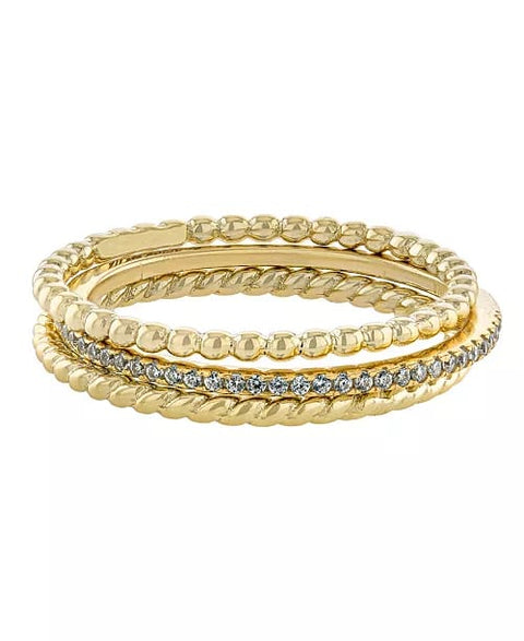 Macys Women's Gold 3 Pcs Ring | Macys In Lebanon