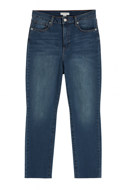 Forever 21 Women's Navy High Rise Relaxed Fit Tapered Leg Mom Jeans | Forever 21 In Lebanon