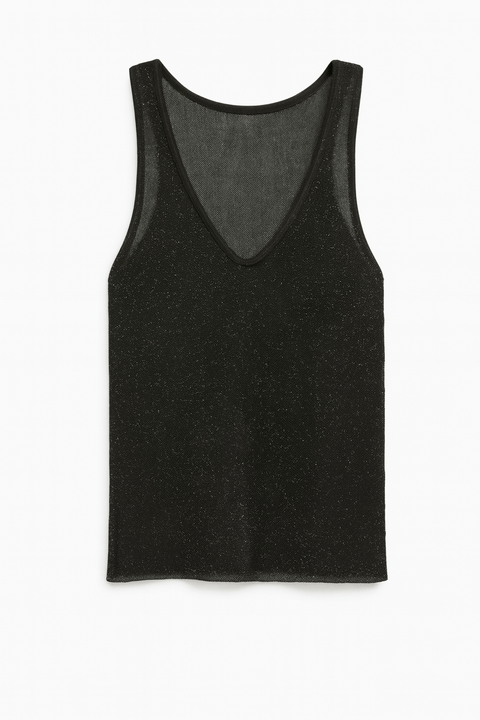 Mango Women's Black Sleeveless Top| Mango in Lebanon