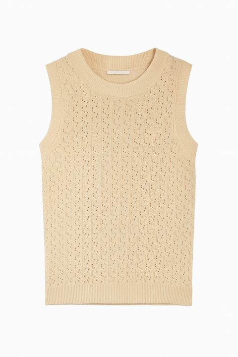 POMPdeLUX Girl's Beige Maggie Knit Top| POMPdeLUX in Lebanon