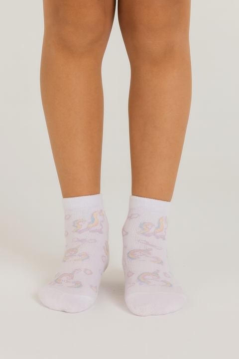 Terranova Girl's White Printed Socks| Terranova In Lebanon