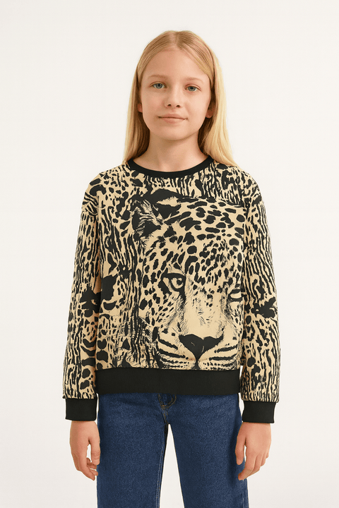 S.Oliver Girl's Leopard Long Sleeve Blouse  |S.Oliver In Lebanon